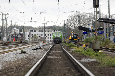 Pressetermin zu den Arbeiten am Elektronischen Stellwerk in Köln