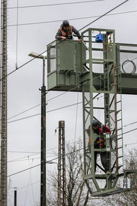 Pressetermin zu den Arbeiten am Elektronischen Stellwerk in Köln