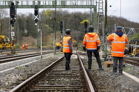 Pressetermin zu den Arbeiten am Elektronischen Stellwerk in Köln