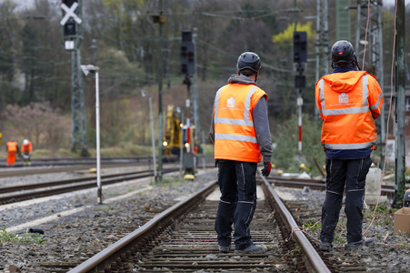 Pressetermin zu den Arbeiten am Elektronischen Stellwerk in Köln