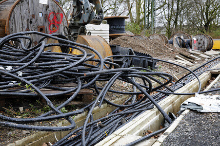 Pressetermin zu den Arbeiten am Elektronischen Stellwerk in Köln