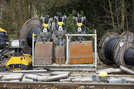 Pressetermin zu den Arbeiten am Elektronischen Stellwerk in Köln