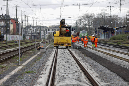 Pressetermin zu den Arbeiten am Elektronischen Stellwerk in Köln