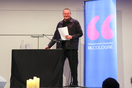 Devid Striesow auf der lit.Cologne 2024 in Köln