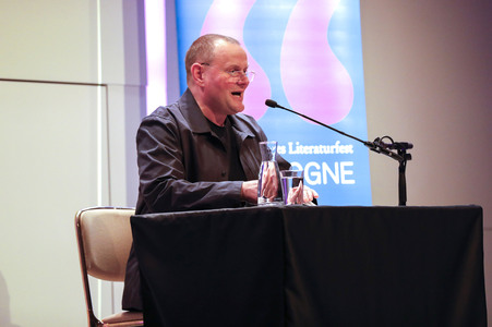 Devid Striesow auf der lit.Cologne 2024 in Köln