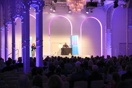 Devid Striesow auf der lit.Cologne 2024 in Köln