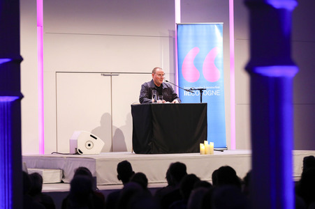 Devid Striesow auf der lit.Cologne 2024 in Köln