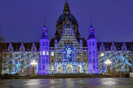 Handball-Illumination in Hannover