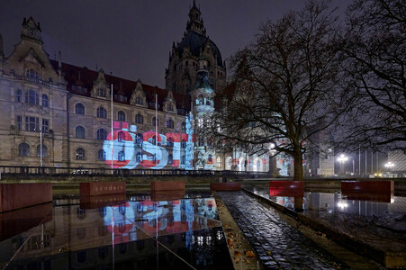 Handball-Illumination in Hannover