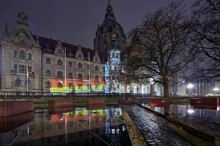 Handball-Illumination in Hannover