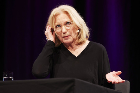 Maren Kroymann und Anne Will  auf der lit.Cologne 2024 in Köln