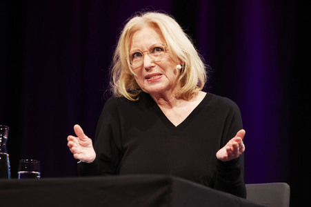 Maren Kroymann und Anne Will  auf der lit.Cologne 2024 in Köln