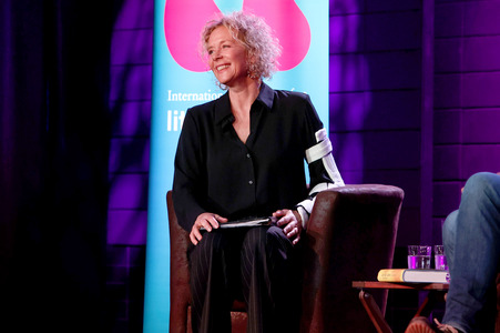 Katja Riemann und Harald Welzer auf der lit.Cologne 2024 in Köln