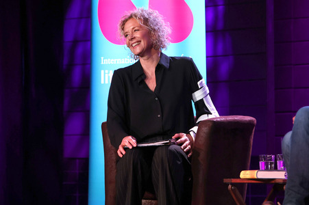 Katja Riemann und Harald Welzer auf der lit.Cologne 2024 in Köln