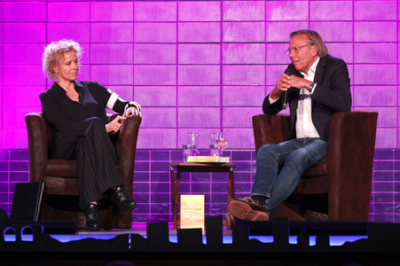 Katja Riemann und Harald Welzer auf der lit.Cologne 2024 in Köln