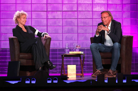 Katja Riemann und Harald Welzer auf der lit.Cologne 2024 in Köln