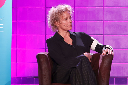 Katja Riemann und Harald Welzer auf der lit.Cologne 2024 in Köln