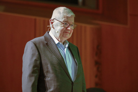 Joschka Fischer und Herfried Münkler auf der lit.Cologne 2024