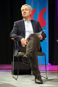 Joschka Fischer und Herfried Münkler auf der lit.Cologne 2024