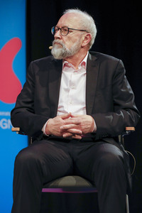 Joschka Fischer und Herfried Münkler auf der lit.Cologne 2024