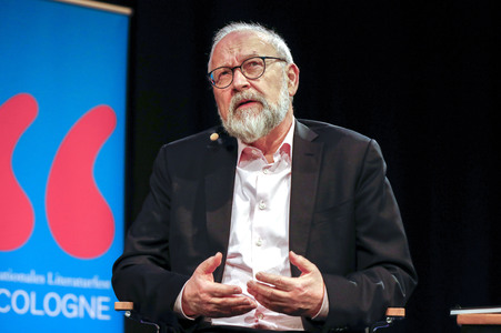 Joschka Fischer und Herfried Münkler auf der lit.Cologne 2024