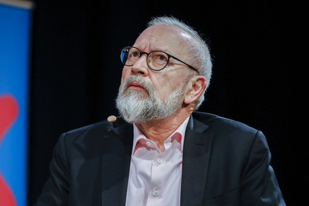 Joschka Fischer und Herfried Münkler auf der lit.Cologne 2024