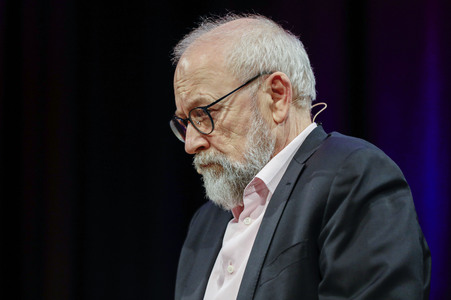 Joschka Fischer und Herfried Münkler auf der lit.Cologne 2024