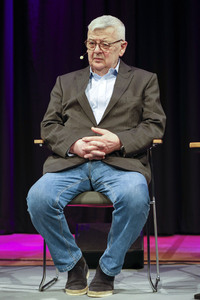 Joschka Fischer und Herfried Münkler auf der lit.Cologne 2024