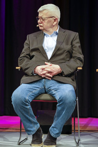 Joschka Fischer und Herfried Münkler auf der lit.Cologne 2024