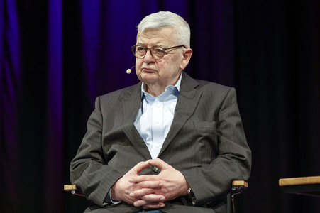 Joschka Fischer und Herfried Münkler auf der lit.Cologne 2024