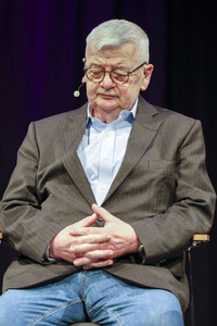 Joschka Fischer und Herfried Münkler auf der lit.Cologne 2024