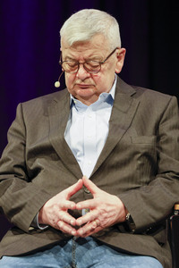 Joschka Fischer und Herfried Münkler auf der lit.Cologne 2024