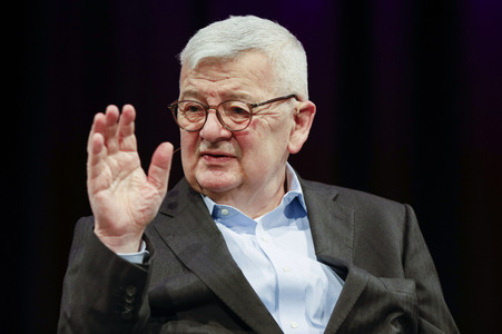 Joschka Fischer und Herfried Münkler auf der lit.Cologne 2024