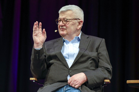 Joschka Fischer und Herfried Münkler auf der lit.Cologne 2024