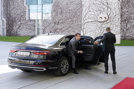 Empfang des Ministerpräsidenten von Polen und des Staatspräsidenten der Französischen Republik in Berlin