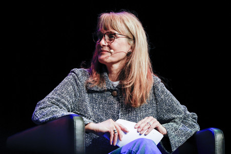 Frank Schätzing und Florence Gaub auf der lit.Cologne 2024 in Köln