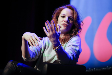 Frank Schätzing und Florence Gaub auf der lit.Cologne 2024 in Köln