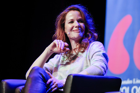 Frank Schätzing und Florence Gaub auf der lit.Cologne 2024 in Köln