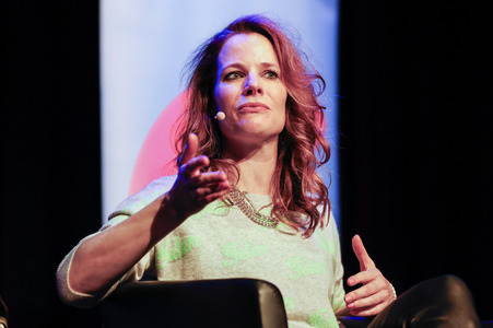 Frank Schätzing und Florence Gaub auf der lit.Cologne 2024 in Köln