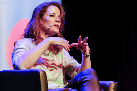 Frank Schätzing und Florence Gaub auf der lit.Cologne 2024 in Köln