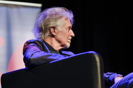 Frank Schätzing und Florence Gaub auf der lit.Cologne 2024 in Köln