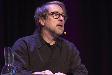 Cordula Stratmann und Bjarne Mädel auf der lit.Cologne 2024 in Köln