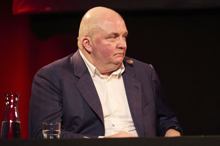 Jan Schomburg und Maria Schrader auf der lit.Cologne 2024 in Köln