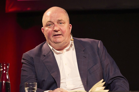 Jan Schomburg und Maria Schrader auf der lit.Cologne 2024 in Köln