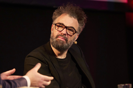 Jan Schomburg und Maria Schrader auf der lit.Cologne 2024 in Köln