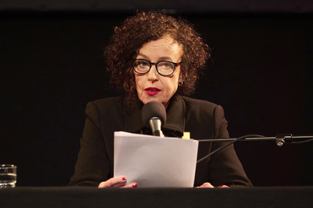 Jan Schomburg und Maria Schrader auf der lit.Cologne 2024 in Köln