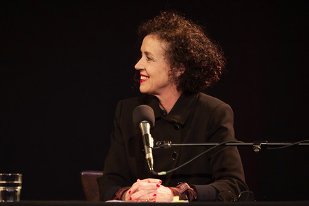 Jan Schomburg und Maria Schrader auf der lit.Cologne 2024 in Köln