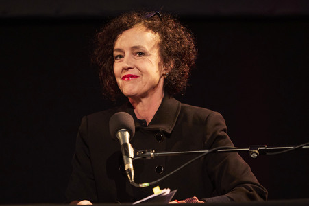 Jan Schomburg und Maria Schrader auf der lit.Cologne 2024 in Köln