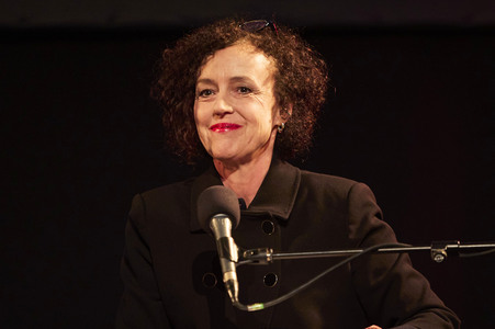 Jan Schomburg und Maria Schrader auf der lit.Cologne 2024 in Köln