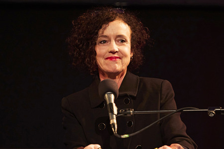 Jan Schomburg und Maria Schrader auf der lit.Cologne 2024 in Köln